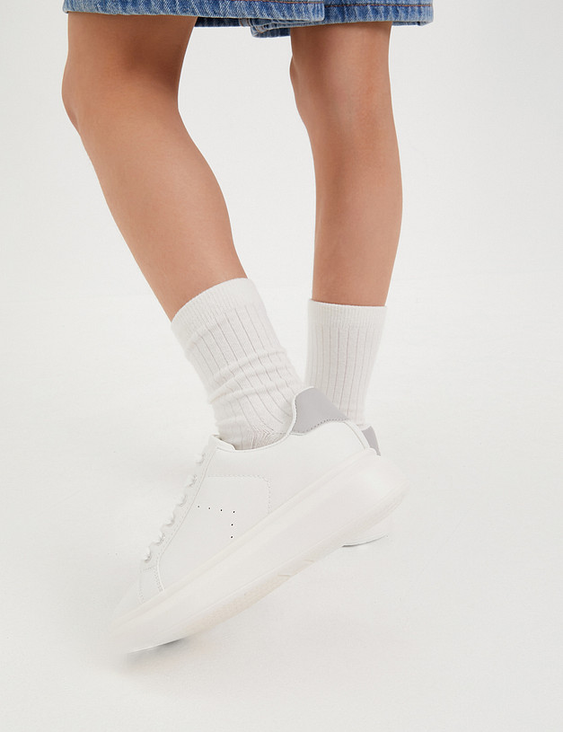 Белые детские кеды  MASCOTTE 64-411921-0601 | ракурс 10