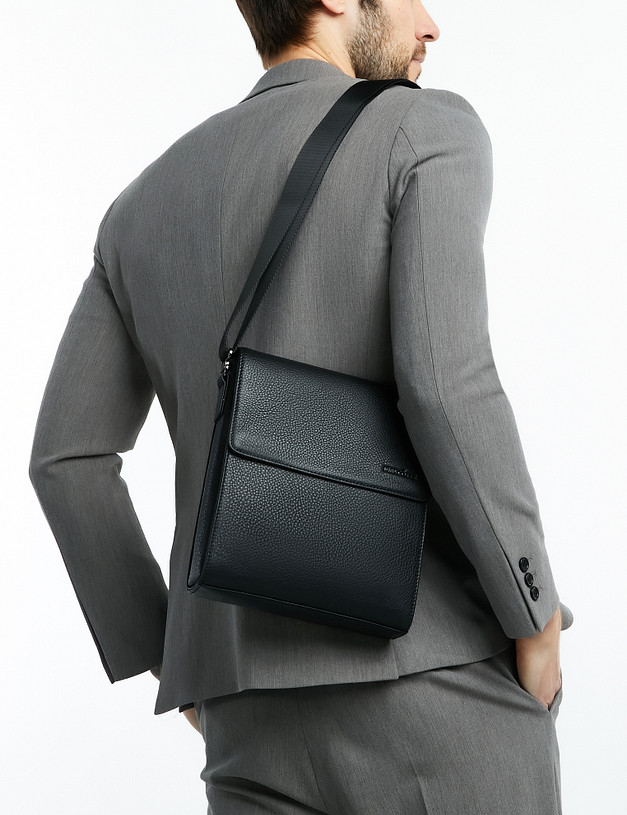 Черная мужская сумка MASCOTTE 622-2101-102 | ракурс 1