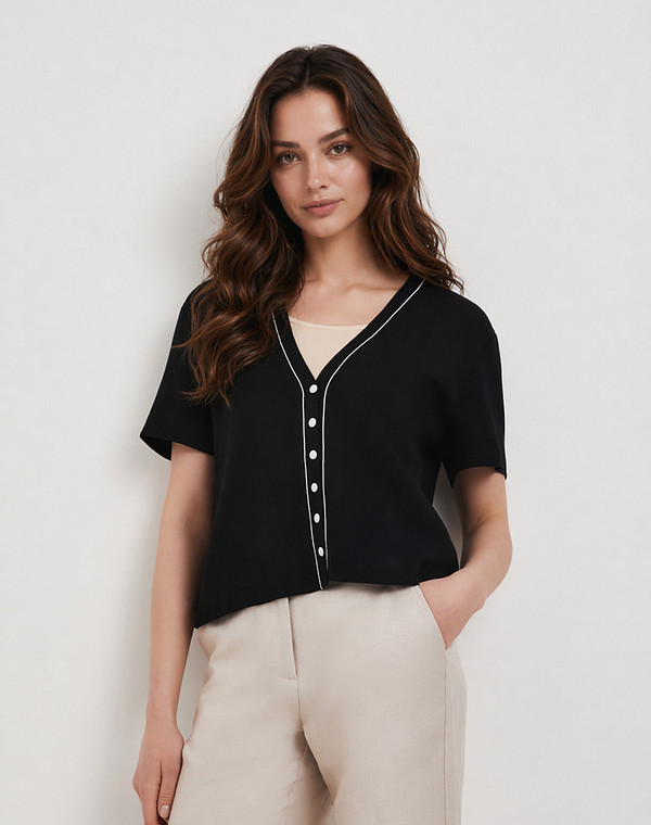 990-6101-2402 Джемпер женский черн, Mascotte