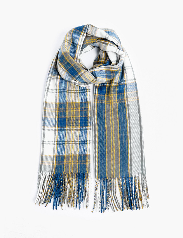 Голубой женский шарф MASCOTTE 779-2202-2411 | ракурс 2