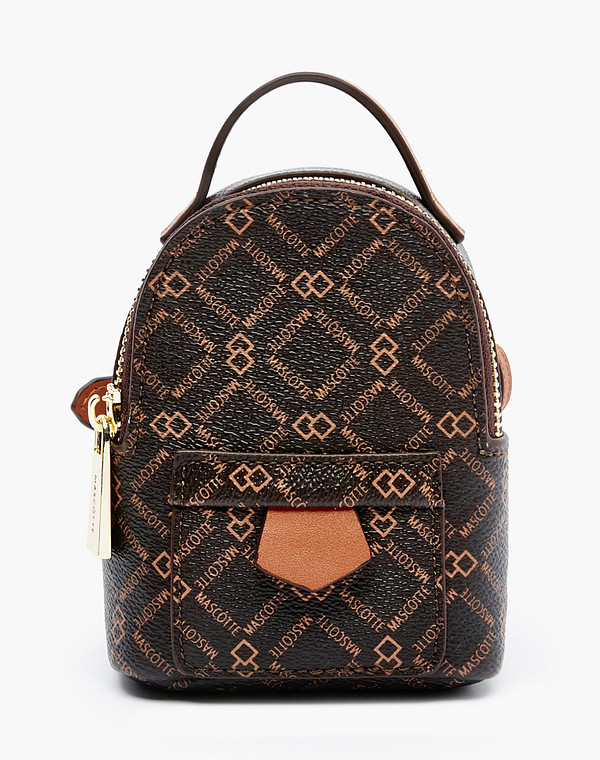 602-2213-609 Сумка женская и.кожа/текстиль корич-рыж, S, Mascotte