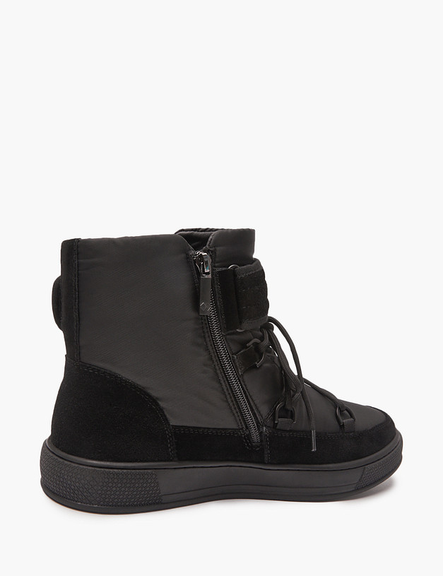 Черные мужские дутые хайтопы MASCOTTE 22-4273933-0202 | ракурс 4