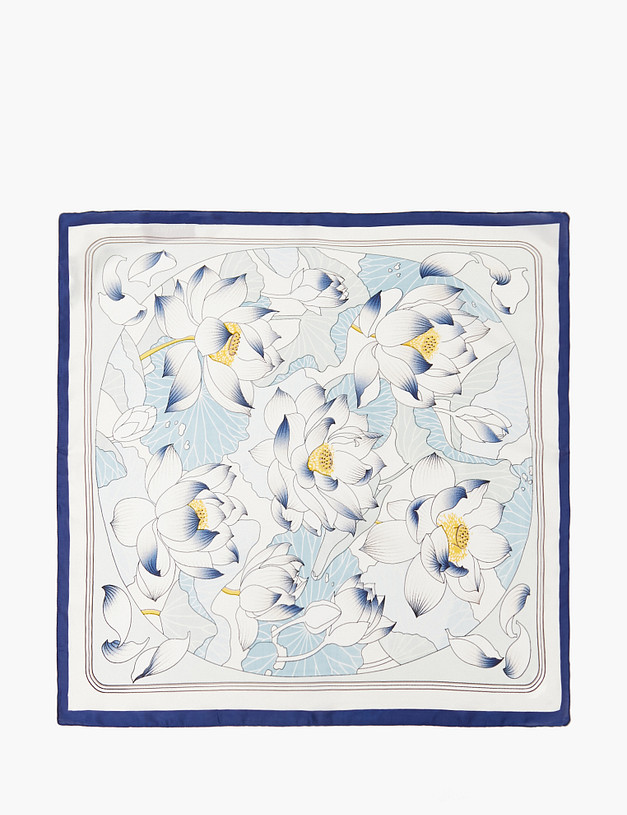 Голубой женский платок MASCOTTE 763-4101-2412 | ракурс 2 Голубой женский платок MASCOTTE 763-4101-2412 | ракурс 2