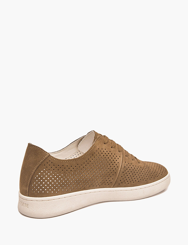 Оливковые мужские кеды с перфорацией MASCOTTE 58-5150411-2217M | ракурс 3