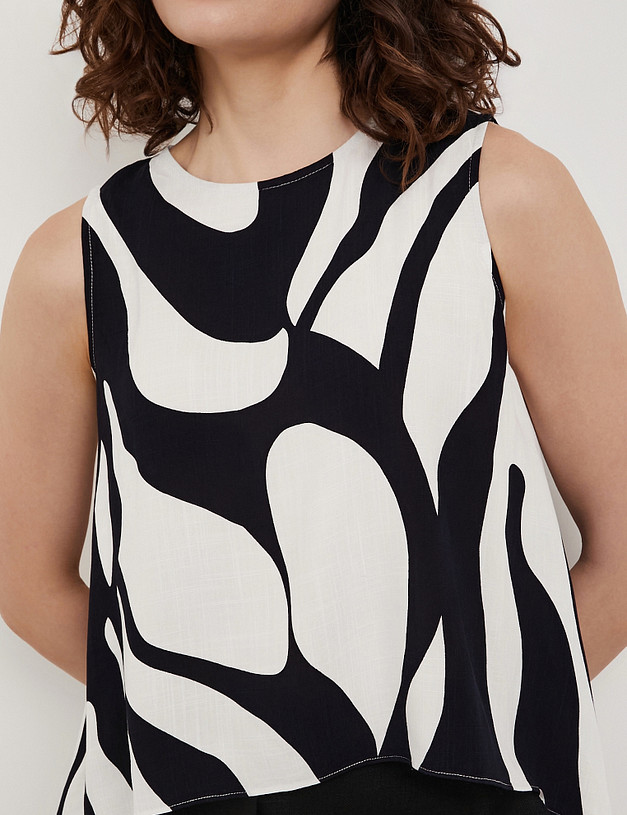 Сине-белый женский топ MASCOTTE 973-6111-2403 | ракурс 5