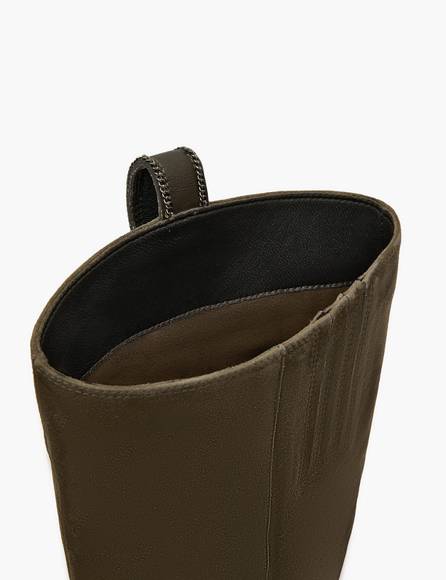 Оливковые женские сапоги MASCOTTE 172-3200924-3115M | ракурс 7