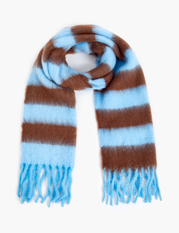 Голубой женский шарф MASCOTTE 766-5208-2403 | ракурс 2