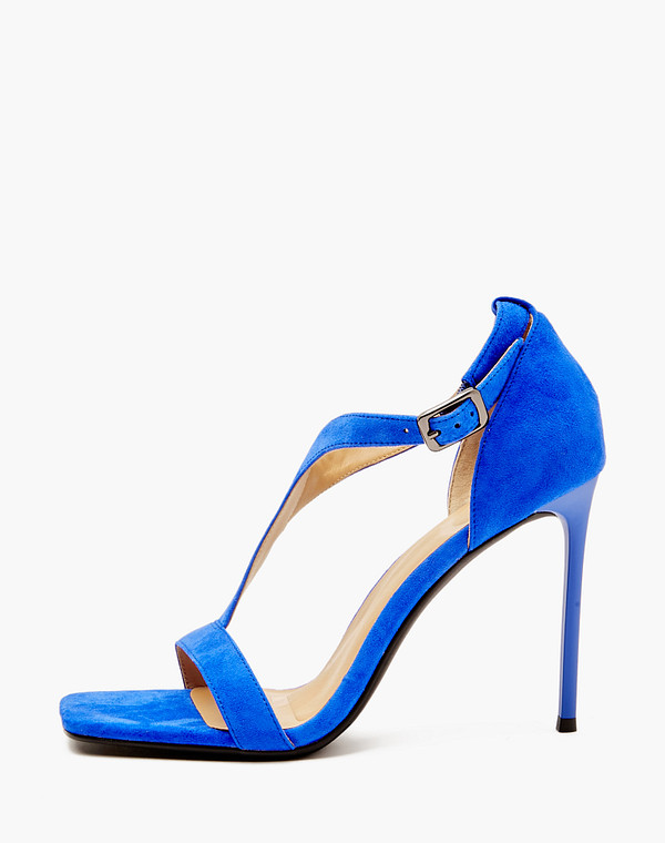 175-412913-4628M Туфли летние женские велюр/нат.кожа синий, Mascotte