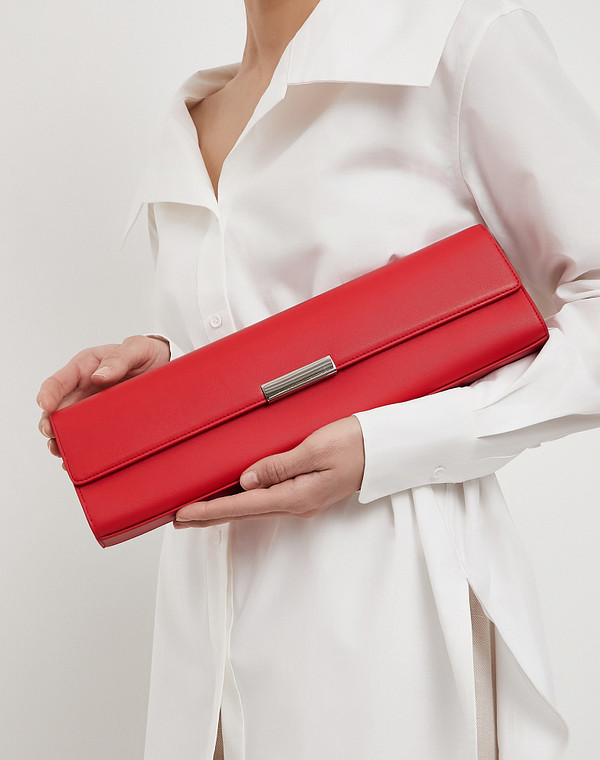 616-6101-605 Сумка женская кож.спилок/текстиль красн, S, Mascotte