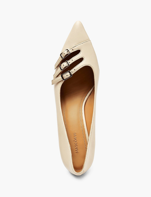 Бежевые женские туфли MASCOTTE 233-611112-0508 | ракурс 4