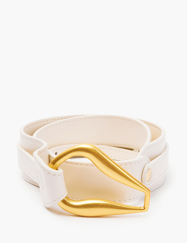 Белый женский ремень MASCOTTE 703-2110-601 | ракурс 2