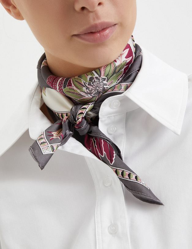 Серый женский платок MASCOTTE 763-3204-2410 | ракурс 1