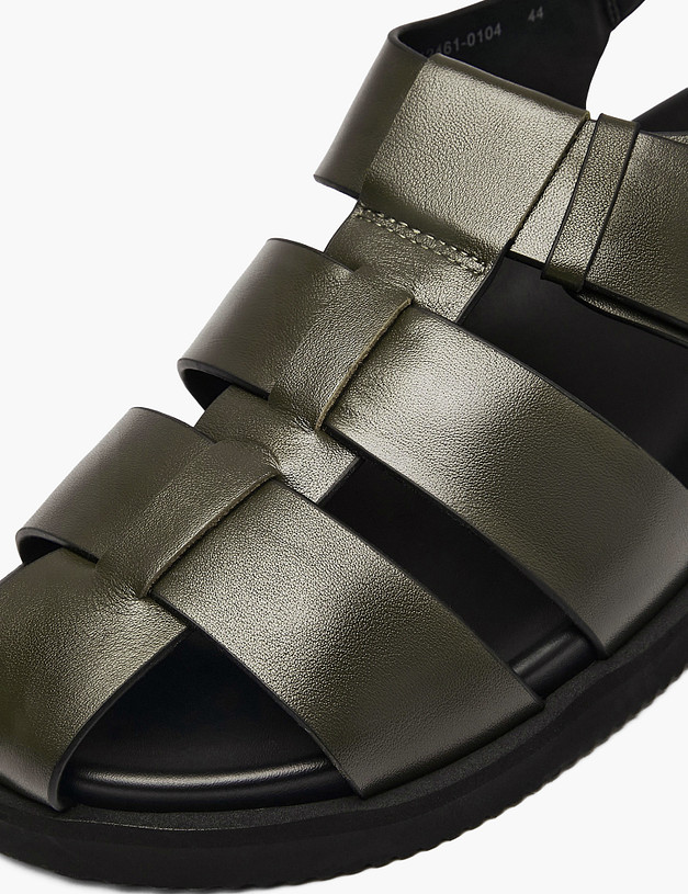 Зеленые мужские сандалии MASCOTTE 142-612461-0104 | ракурс 7