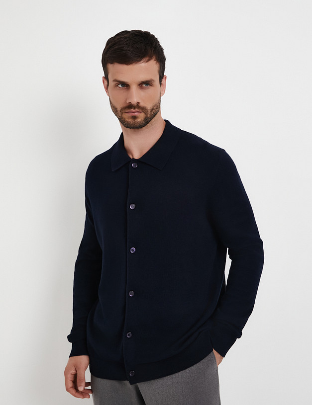 Синий мужской джемпер MASCOTTE 852-5208-7503 | ракурс 1