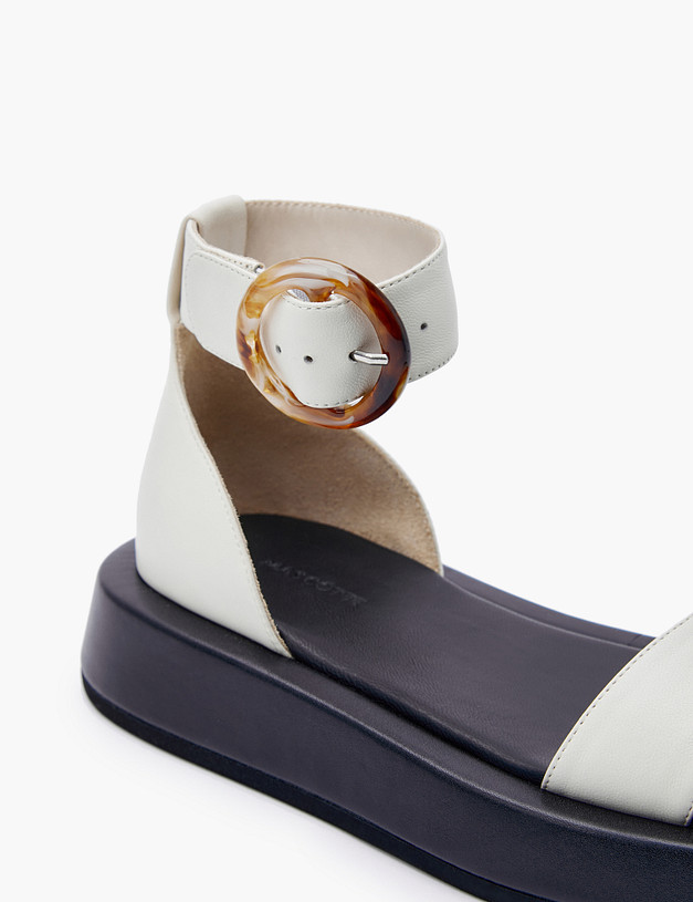 Молочные женские сандалии MASCOTTE 66-3183113-0501 | ракурс 7