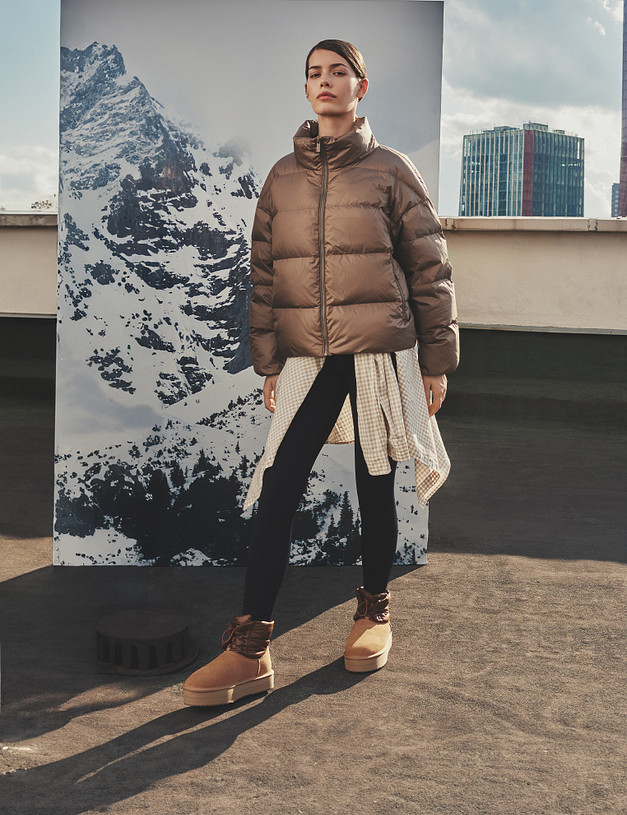 Бежевые женские угги MASCOTTE 234-3206537-0208 | ракурс 1 Бежевые женские угги MASCOTTE 234-3206537-0208 | ракурс 1