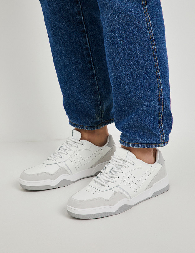 Белые мужские кеды MASCOTTE 189-5130221-0601 | ракурс 2