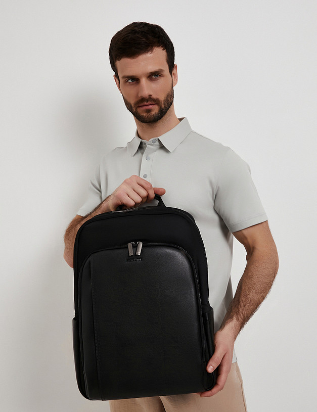 Черный мужской рюкзак MASCOTTE 604-6105-202 | ракурс 1