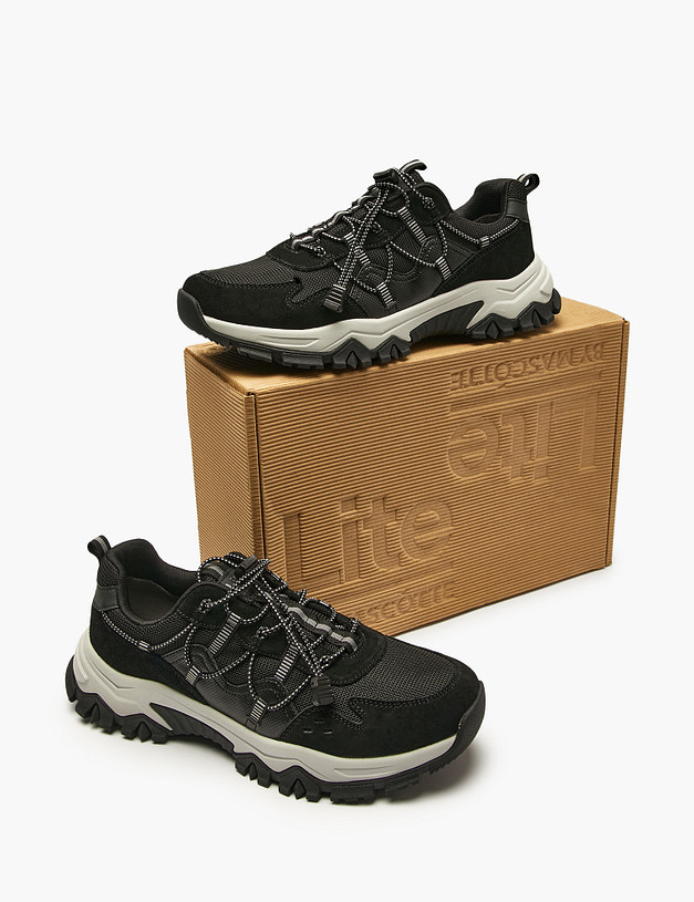 Черные мужские кроссовки MASCOTTE 64-523121-0202 | ракурс 6