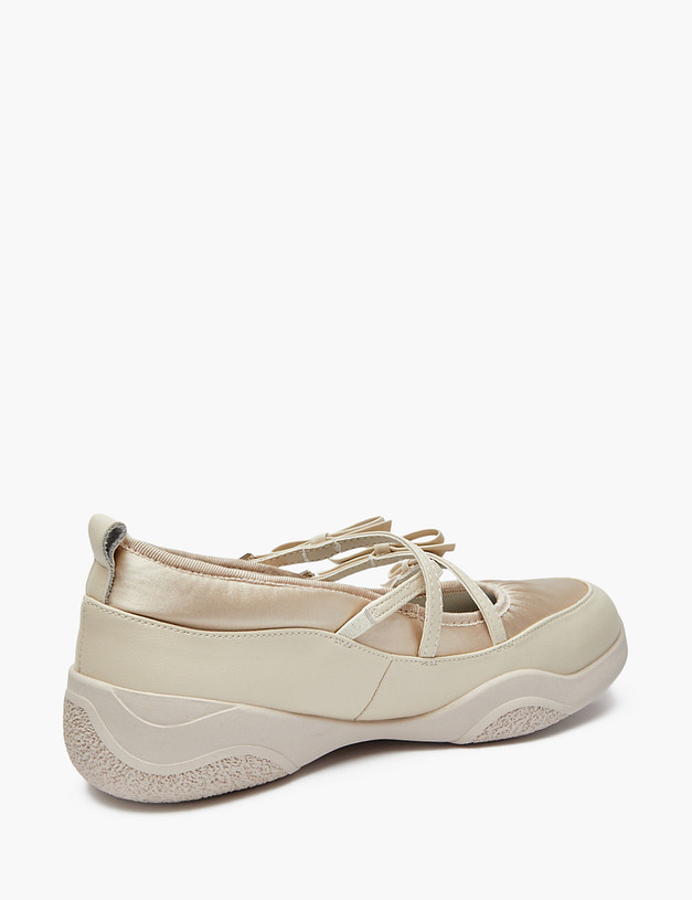 Бежевые женские слипоны MASCOTTE 234-517221-1007M | ракурс 3