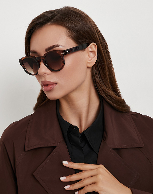 793-6110-7709 Очки женские и.мат. корич, Mascotte