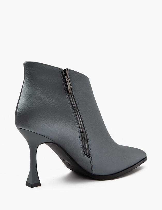 Серые женские ботильоны из кожи MASCOTTE 234-410320-0110 | ракурс 4 Серые женские ботильоны из кожи MASCOTTE 234-410320-0110 | ракурс 4