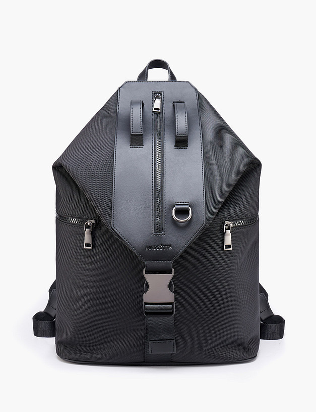 Черный мужской рюкзак MASCOTTE 604-4227-202 | ракурс 2 Черный мужской рюкзак MASCOTTE 604-4227-202 | ракурс 2
