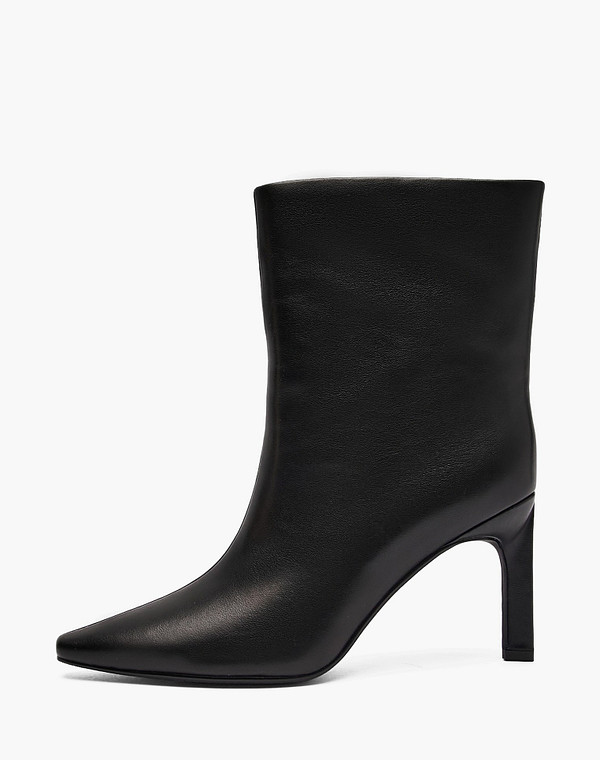 126-610321-3100M Полусапоги женские нат.кожа/ворсин черн, Mascotte