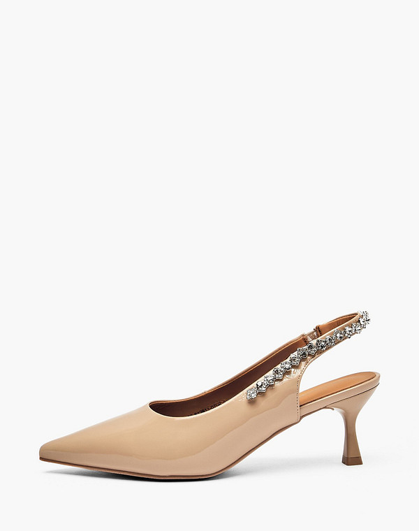 78-612611-0708 Туфли летние женские лак.кожа/нат.кожа беж, Mascotte