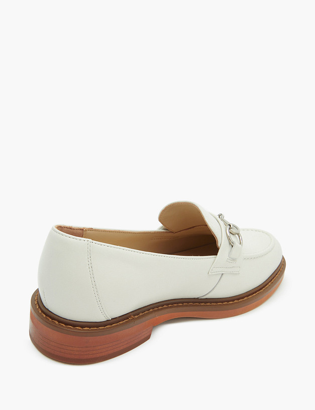 Молочные женские лоферы из кожи MASCOTTE 22-110114-6536M | ракурс 3