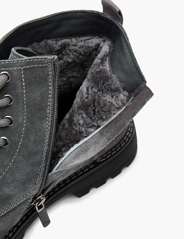 Серые зимние мужские ботинки MASCOTTE 58-3290732-2240M | ракурс 7