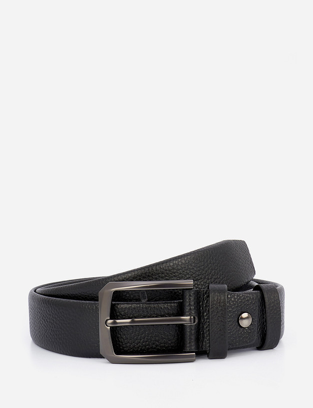 Черный мужской ремень MASCOTTE 727-1206-102 | ракурс 2