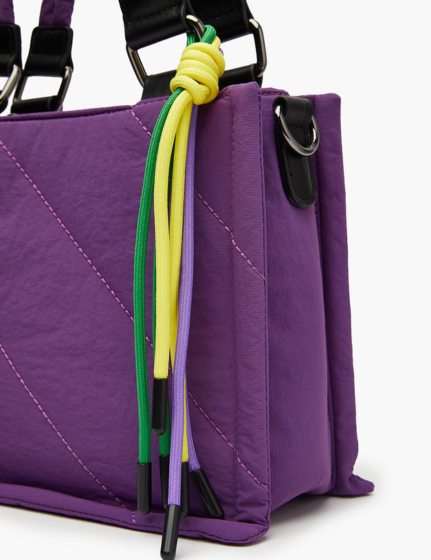 Фиолетовая женская сумка-шоппер MASCOTTE 670-3205-207 | ракурс 6