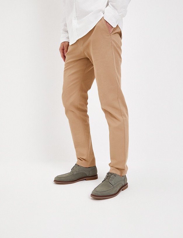 Серые мужские дерби из нубука MASCOTTE 128-411212-0310 | ракурс 1