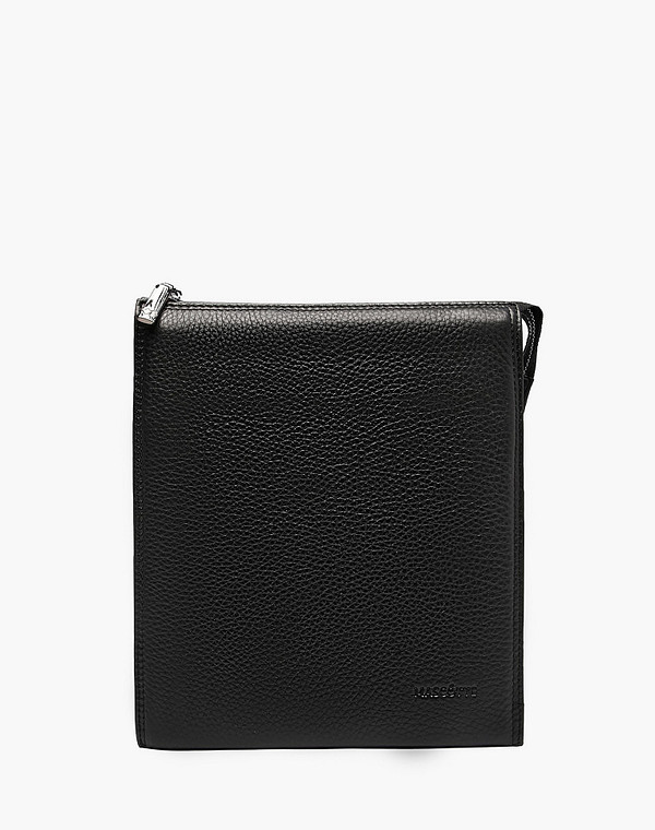 622-1112-102 Сумка мужская нат.кожа/текстиль черн, S, Mascotte