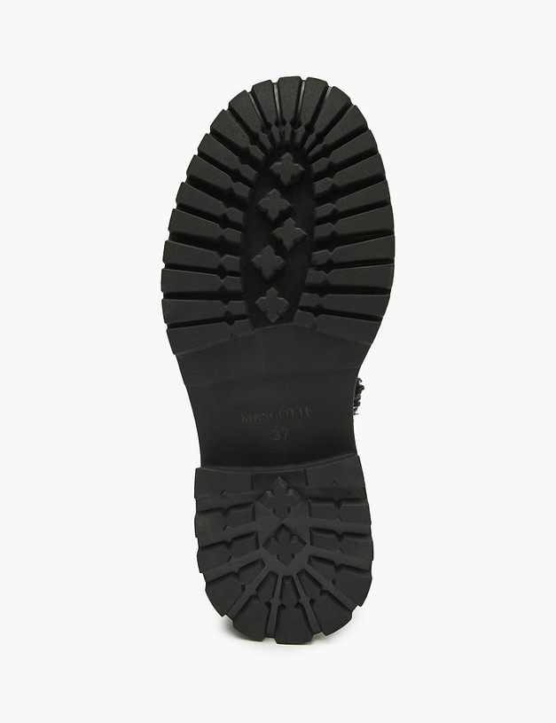 Черные женские дерби на меху MASCOTTE 233-522841-0602 | ракурс 5
