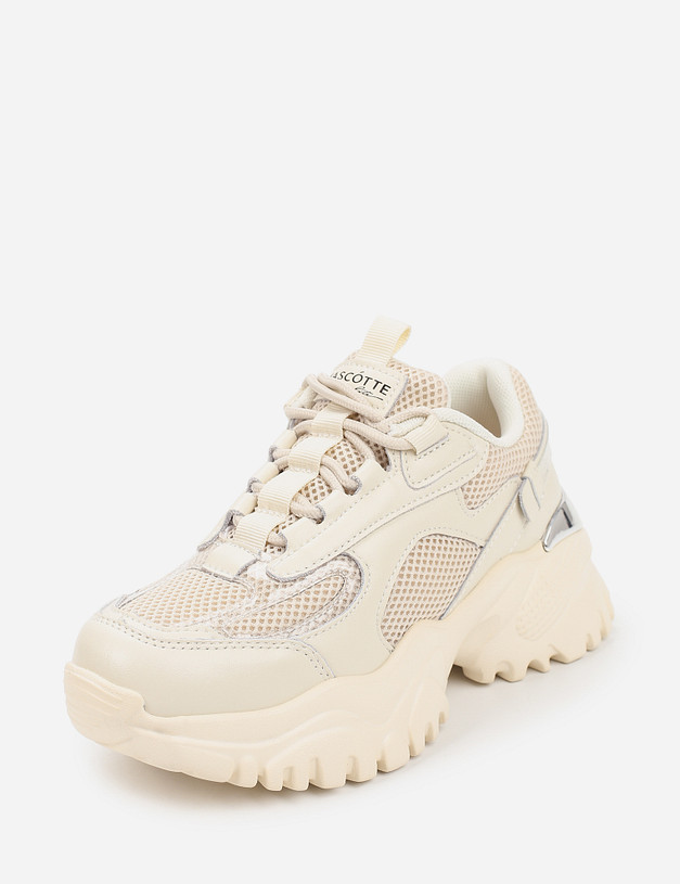 Бежевые женские кроссовки MASCOTTE 189-111722-0108 | ракурс 2