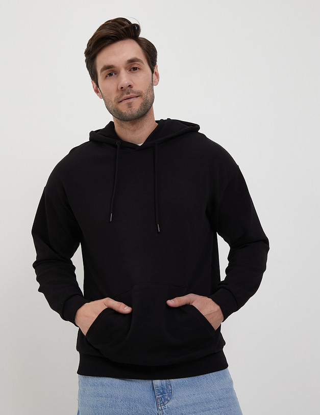 Черное мужское худи MASCOTTE 848-4128-2602 | ракурс 2