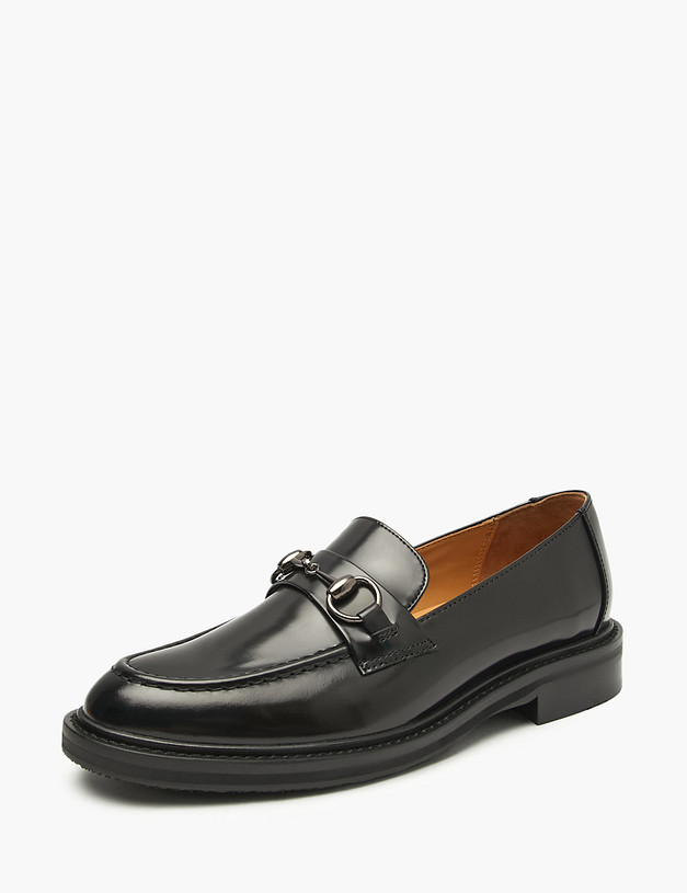 Черные женские лоферы MASCOTTE 22-520113-6101M | ракурс 2