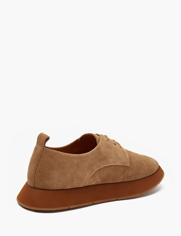 Бежевые женские велюровые полуботинки MASCOTTE 172-3201316-2210M | ракурс 5