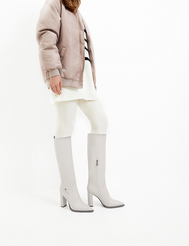 Бежевые женские сапоги MASCOTTE 172-3202624-7141M | ракурс 1