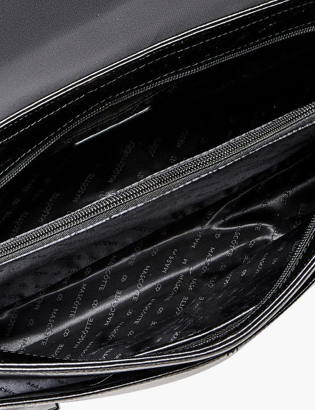 Черный мужской портфель MASCOTTE 622-6111-102 | ракурс 4