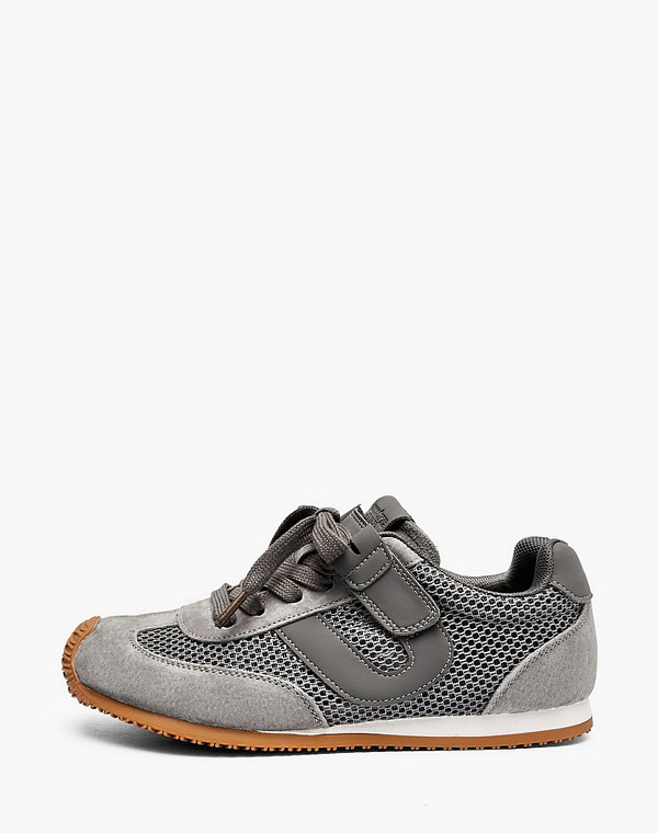 234-616721-0210 Полуботинки для активного отдыха мальч./девич. велюр-текстиль/текстиль серый, Mascotte JUNIOR