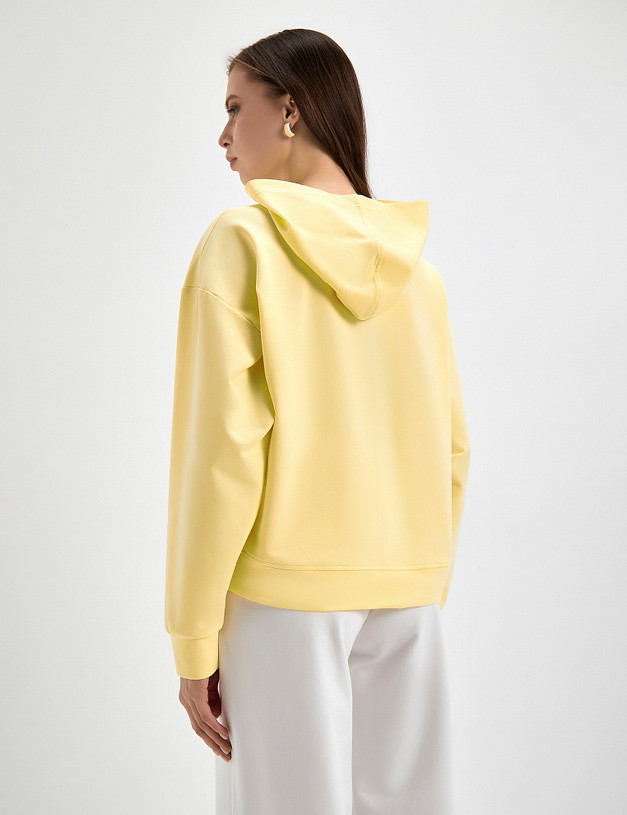Женское худи желтого цвета MASCOTTE 790-3109-2618 | ракурс 7