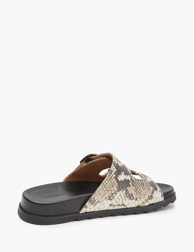 Женские сабо со змеиным принтом MASCOTTE 233-21437119-5140M | ракурс 6