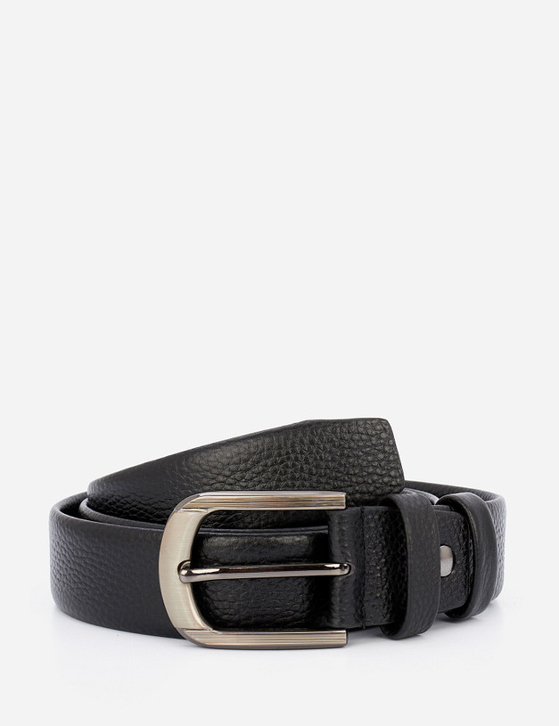 Черный мужской ремень MASCOTTE 727-1233-102 | ракурс 2