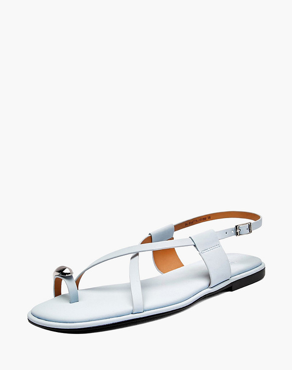 94-614711-1018M Туфли летние женские кож.спилок/нат.кожа голуб, Lite by Mascotte