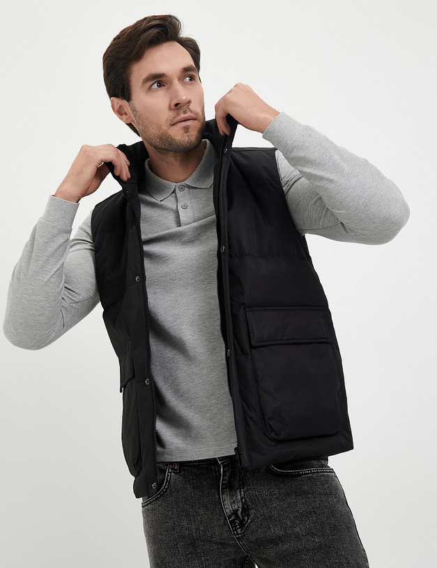 Черный мужской жилет MASCOTTE 234-3370-2402 | ракурс 4