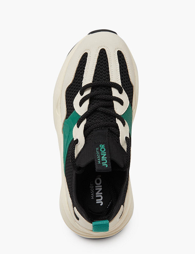 Молочные детские кроссовки с сетчатыми вставками MASCOTTE 234-413721-0604 | ракурс 6