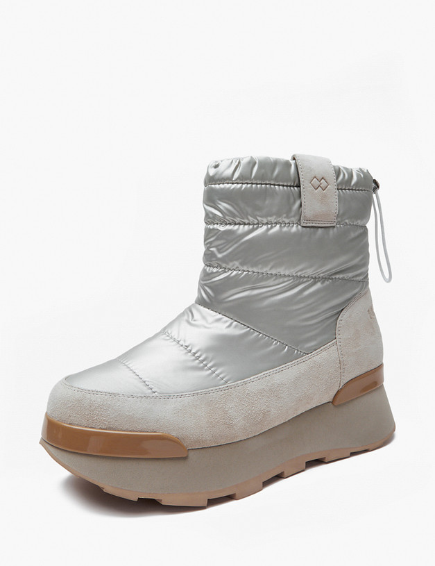 Серебристые женские дутики MASCOTTE 175-4245753-0216 | ракурс 2 Серебристые женские дутики MASCOTTE 175-4245753-0216 | ракурс 2